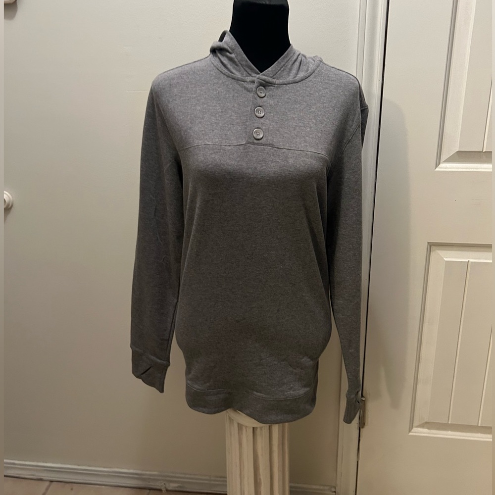 50%offw❤️ NWT All In Motion Supima Grey Hoodie Small